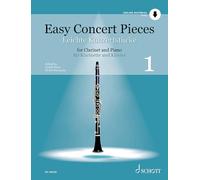 Easy Concert Pieces, Vol. 1 - 25 Pieces from 4 Centuries Clarinet and Piano - Book with Online Audio