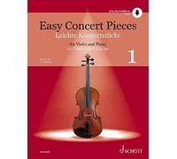 Easy Concert Pieces: Vol. 1. violin and piano.