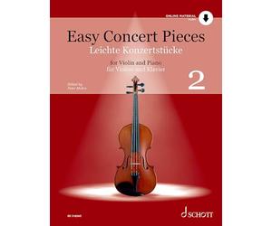 Easy Concert Pieces: Vol. 2. violin and piano.