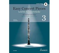 Easy Concert Pieces - Volume 3 for Clarinet and Piano - 14 Pieces from 4 Centuries