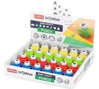 EASY Creative Mini-perforatrice décorative, 24 pièces dans le paquet, 8 motifs