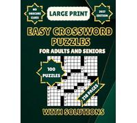 Easy Crossword Puzzle Book for Adults and Seniors: 100 Relaxing American-Style Crosswords with Comfortable 18pt Text, Roomy Grids, Familiar Clues, ... and 218 Pages of Screen-Free Entertainment