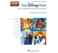 Easy Disney Duets Piano | Recueil de Chansons et de Partitions Piano Duo Élémentaire Intermédiaire Débutant | 8 Duos Disney Jennifer Mike Watts | Hal Leonard Student Piano Library Livre Musique
