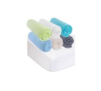 EASY DORT - Kit de linge Drap housse 40x80 Bébé Coton OCÉAN (lot de 6) + 2 Protèges-matelas