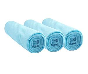 Easy Dort Lot de 3 Housses pour Matelas à Langer 50x70 / 50x80 en Coton - Turquoise