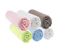 Easy Dort | Lot de 6 Draps Housse Berceau Lit Bébé | 100% Coton Jersey | Multicouleur | Extensible & Respirant | Oeko-Tex | Qualité | Fabriqué en Europe (Multicolor, 32x72)