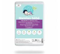 Easy Dort | Matelas 50x100 cm Climatisé Double Face | Hiver & Été | Matelas Lit bébé Lit Enfant 50 x 100 cm | Épaisseur 10 cm | Bambou | Labellisé Oeko-TEX®Standard 100 | Fabriqué en France