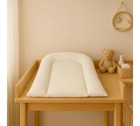 EASY DORT | Matelas à langer 70x45 cm |Plan à langer incliné 45x70 cm | Lavable & Imperméable | Bords surélevés | Protection de la tête | Coton à enduction acrylique | Fabriqué en France |