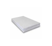 Easy Dort | Matelas Parc bébé 95x95 cm | Fabriqué en France | Carré | Épaisseur 5 cm | Housse en Bambou | Pliant & Transpostable | Très Confortable | Blanc |