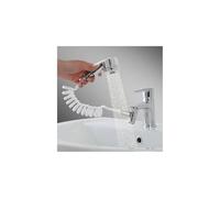 Easy Douchette Universel Douchette à Main pour Lavabo Pommeau de Douche avec Tuyau 2 Mètres Support Mural Adhésif Double Face Matériau ABS