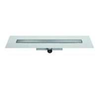 Easy Drain Compact caniveau de douche modulo design 70cm avec grille zero plus garde d'eau 30mm inox brossé EDM1TAFZM70030