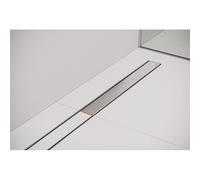 Easy Drain Compact Clean Caniveau de douche - 100cm - dryphon - réversible - bride de plancher - acier inoxydable brossé edcomztdryfl100