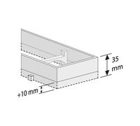 Easy drain modulo table extension frame 60cm pour granit ou marbre SPAMTAFHOOG600