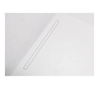 Easy Drain Modulo TAF low caniveau de douche - 110x6.7cm - avec bride de sol - Siphon : 30mm - inox brossé edm1taflt600-30