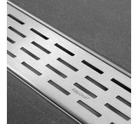 Easy drain Multi grille simple fixe 1 100cm acier inoxydable EDF1000