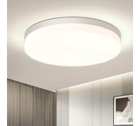 EASY EAGLE Plafonnier LED Rond 48W, 4800LM, 4000K, Luminaire Plafonniers Étanche IP44, Éclairage de Plafond Intérieur pour Salon, Chambre, Cuisine, Salle de Bain, Ø30cm