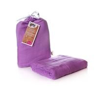 Easy enfants idées bmb12 0021 a Bambou Serviette à langer pour pucken, wickeln ou comme Tapis, Puck Chiffon Violet 120 x 120 cm