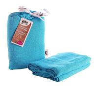 Easy enfants idées bmb12 0028 A Bambou Serviette à langer pour pucken, wickeln ou comme Tapis, Puck Chiffon Turquoise 120 x 120 cm