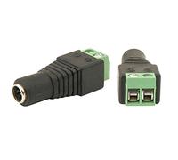 Easy Fils Alimentation 2,1 mm DC Femelle pour vidéosurveillance CCTV Caméras avec Visser Terminaux [2,1x5,5mm]