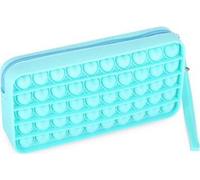 EASY Flow Mallette scolaire anti-stress avec cœurs en silicone, turquoise