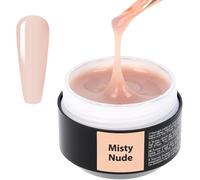 Easy Fluid Gel Construction Ongle Uv - Misty Nude - Idéal Pour French Manucure - Nail Extension Gel Et Modelage - Nail Art Ongles - Cache Les Défauts Des Ongles - Builder Gel - 15ml