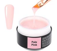Easy Fluid Gel Construction Ongle Uv - Pale Pink - Idéal Pour French Manucure - Nail Extension Gel Et Modelage - Nail Art Ongles - Cache Les Défauts Des Ongles - Builder Gel - 15ml