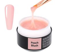 Easy Fluid Gel Construction Ongle Uv - Peach Blush - Idéal Pour French Manucure - Nail Extension Gel Et Modelage - Nail Art Ongles - Cache Les Défauts Des Ongles - Builder Gel - 15ml