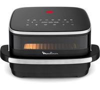 Easy Fry Xl Surface & Pizza 4L,Air Fryer,Très Grande Surface De Cuisson,Compact,Fenêtre De Visualisation,Noir,Al4018F0