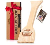 Easy Function Grattoir en Bois pour Barbecue - Alternative au Nettoyage de Brosse de Barbecue en Bois - Profitez d'un Barbecue sûr et sans Poils