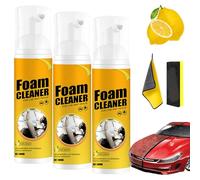 Easy Glow Magic Foam Cleaner, Foam Cleaner Spray Car, Multi-Purpose Foam Cleaner, No Flushing Car Upholstery Cleaner, Car Foam Cleaner, Multifunctional, Foam Cleaner for Car and House (3, 100ml)