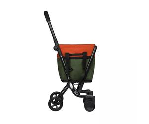 EASY GO Poussette de Marché Chariot de courses PLAYMARKET Olive-Orange