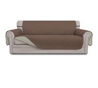 Easy-Going Housse de canapé réversible 4 Places résistante à l'eau avec bâtons de Mousse et Sangles élastiques de Protection des Meubles - pour Animaux de Compagnie, Chiens, Chats - Taille XXL -