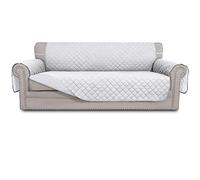 Easy-Going Housse de canapé réversible 4 Places résistante à l'eau avec bâtons de Mousse et Sangles élastiques de Protection des Meubles - pour Animaux de Compagnie, Chiens, Chats - Taille XXL -