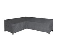 Easy-Going Housse de canapé sectionnel en Forme de L pour Patio, 213,6 x 264,2 cm, imperméable, Robuste pour Meubles de Jardin avec Grille d'aération (Face à Gauche, Gris foncé)