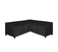 Easy-Going Housse de canapé sectionnel en Forme de V - Housse Robuste et imperméable pour Meubles avec Grille d'aération, 215,9 cm (L) x 85,1 cm (P) x 78,7 cm (H) - Noir