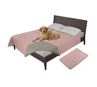 Easy-Going Housse de protection 100 % étanche pour lit de chien - Housse de protection pour canapé - Antidérapante - Lavable - Réutilisable - Incontinence - Pour animaux domestiques - Enfants - Chien - Chat - 172,7 x 200,3 cm - Rose