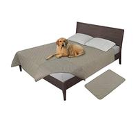Easy-Going Housse de protection 100 % étanche pour lit de chien - Housse de protection pour canapé - Antidérapante - Lavable et réutilisable - Pour incontinence - Pour animaux de compagnie - Pour enfants - Chien et chat - Beige - 238 x 200 cm
