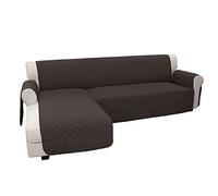 Easy-Going Housse pour canapé en Forme de L et Sofa sectionnel - Housse de Protection réversible pour Meubles - pour Animaux de Compagnie, Chien, Chat (Taille L, Chocolat/Chocolat)