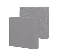 Easy-Going Lot de 2 Housses de Coussin de Rechange imperméables et antidérapantes avec Fermeture éclair pour Patio et extérieur, 61 x 55,9 x 10,2 cm, Gris