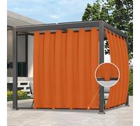 Easy-Going Rideaux d'extérieur imperméables, Coupe-Vent et résistants aux intempéries pour terrasse, cabane, Porche, pergola et tonnelle - Œillets sur Le Dessus et languettes - 1 Panneau, 279,4 x