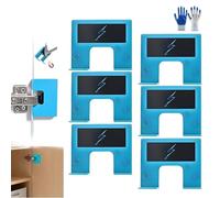 Easy Hinge Mate, Votre Solution Rapide Pour L'installation De Portes, Gabarit Pour Charnières De Montants De Porte, Guide Précis Pour La Découpe Des Charnières(6PCS)