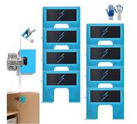 Easy Hinge Mate, Votre Solution Rapide Pour L'installation De Portes, Gabarit Pour Charnières De Montants De Porte, Guide Précis Pour La Découpe Des Charnières(8PCS)