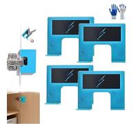 Easy Hinge Mate, Votre Solution Rapide Pour L'installation De Portes, Gabarit Pour Charnières De Montants De Porte, Guide Précis Pour La Découpe Des Charnières(4PCS)