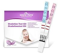 Easy@Home 20 Tests d'Ovulation + 5 Tests de Grossesse, Kit de Suivi du Cycle