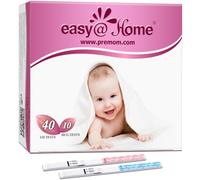 Easy@Home 40 Tests d'ovulation + 10 Tests de grossesse - Test de fertilité pour femmes (40 LH + 10 HCG)