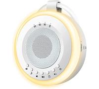 Easy@Home Machine à Bruit Blanc pour Bébé: Sons Musicaux, Modes de Veilleuse, Contrôle Précis du Volume | Sécurité Enfant | Minuterie | USB-C | (20 Sons)