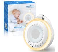 Easy@Home Machine à Bruit pour Bébé avec Veilleuse - 20 sons Apaisants et Minuteur, Bruit Blanc pour Enfants et Adultes, Portable, Relation Sommeil & Calme Nervosité - (Blanc)