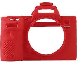 Easy Hood Alpha A7Iii Etui en Silicone pour Sac Photo Sony A7Iii Appareil Photo Numérique Compatible avec Sony Alpha A7Iii A7 III A7R III A7RIII Ilce-7Rm3 A73 A7R3 A7R Mark III,Rouge
