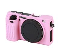 Easy Hood Étui de Protection en Silicone Souple Anti-Rayures pour Appareil Photo Numérique Sony Alpha A6000 Ilce-6000, Rose