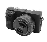 Easy Hood Étui de Protection en Silicone Souple Anti-Rayures pour Appareil Photo Numérique Sony Alpha A63000 A64000 Ilce-6300 Ilce-6400, Noir